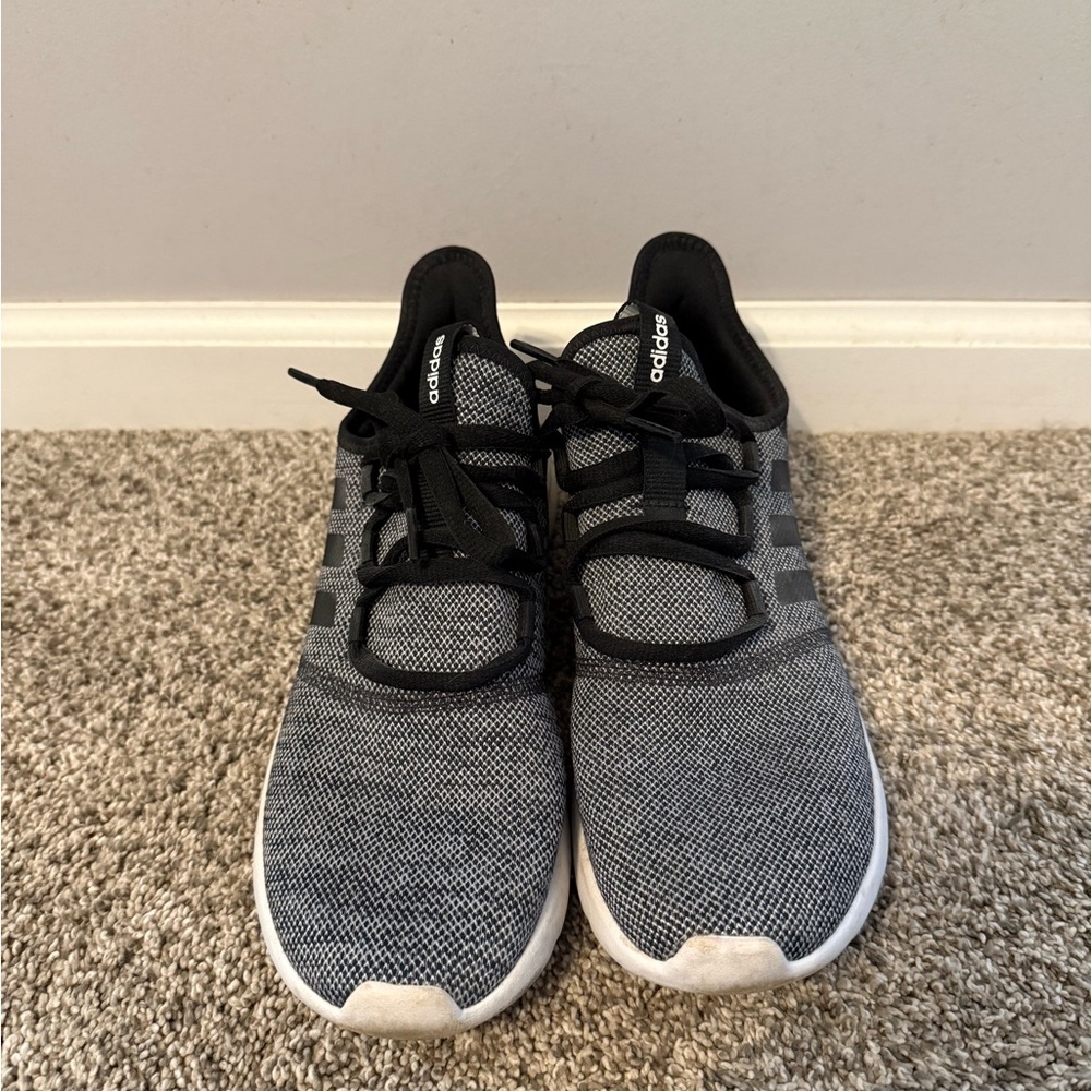 Adidas Black and White Running Shoes